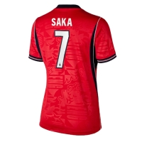 Camiseta Inglaterra Bukayo Saka #7 Segunda Equipación Replica Mundial 2026 para mujer mangas cortas
